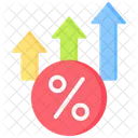 Interest Rate Tax Growth Icon