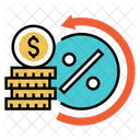 Interest Rate Money Finance Icon