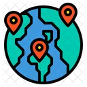 Navigation Map Travel Icon