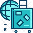 Travel Blue Baggage Icon