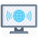 Internet Monitor Globus Symbol