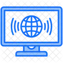 Internet Monitor Globus Symbol