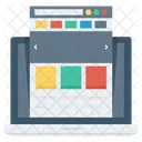 Internet Laptop Layout Icon