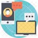 Internet Chatting Communication Icon