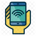 Internet Of Thing Wifi Shopping Icon