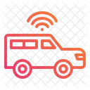 Internet Of Thing Wifi Car Icon