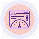 Internet Speed Check Line Icon Icon