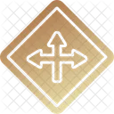 Intersection Asphalt Crossroads Icon