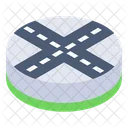 Crossroads Intersection Roads Route Intersection Icon