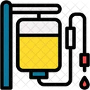 Intravenous Therapy Intravenous Saline Drip Hospital Icon