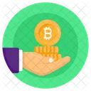 Bitcoin Savings Digital Wealth Currency Stack Icon