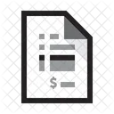 Invoice Bill Receipt Icon