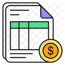 Invoice Bills Receipt Icon