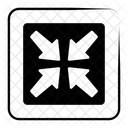 Inward Arrows Center Align Icon