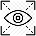 Iris Recognition Eye Scanner Biometric Verification Icon