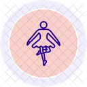 Irish Jig Tanzer Liniensymbol Symbol