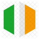 Irlanda Pais Bandera Icono