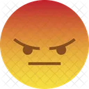 Irritado Reagir Emoji Ícone