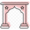 Islamic Door Color Shadow Thinline Icon アイコン