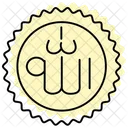 Islamic Calligraphy Color Shadow Thinline Icon 아이콘