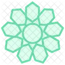 Islamic Geometry Duotone Line Icon 아이콘