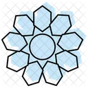 Islamic Geometry Color Shadow Thinline Icon 아이콘