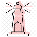 Islamic Lighthouse Color Shadow Thinline Icon アイコン