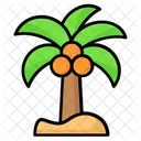 Island Palm Tree Icon