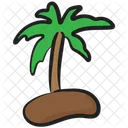 Island Beach Tropical Area Icon