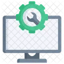 It Support Gear Monitor Icon