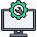 It Support Gear Monitor Icon