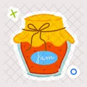 Jam Jar Fruit Jam Preserved Food Symbol