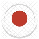 Japon Bandera Circulo Icono