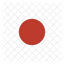 Japon Bandera Circulo Icono