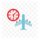 Jet Lag Plane Icon