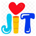 Jit Word Jit Typography Word Symbol