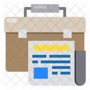 Briefcase Newspaper Icon