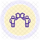 Joint Effort Line Icon Icon