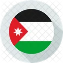 Pais Bandeira Jordania Ícone