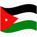 Bandeira Pais Jordania Ícone