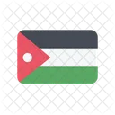 Jordania Bandeira Pais Ícone