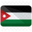 Jordania Bandeira Pais Ícone