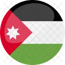 Jordania Bandeira Pais Ícone