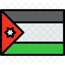 Jordania Bandeira Pais Ícone