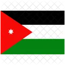 Flagge Land Jordanien Symbol