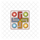 Ludo Deporte Juego Icono