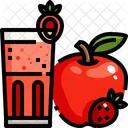 Jugo de manzana  Icono