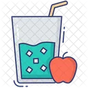 Jugo De Manzana Manzana Jugo Icono