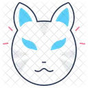 Kabuki Mask Cat Symbol