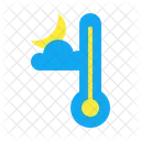 Temperatur Mond Klima Heiss Gemassigt Eiskalte Temperatur Temperatur Symbol